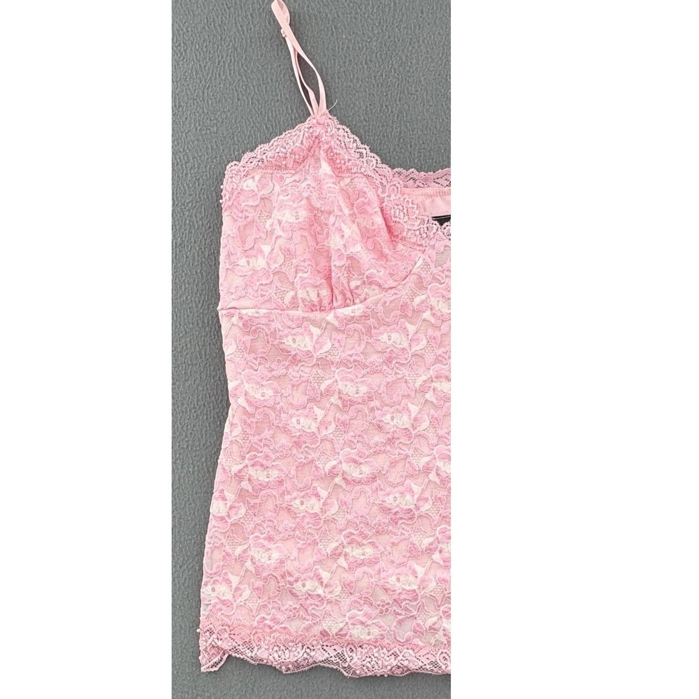 j.t.b. Y2K Lace Cami XL Pastel Pink Floral Fairy Romantic Balletcore Coquette - Picture 3 of 13
